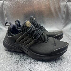 Size 6 Nike Air Presto Mens All‎ Black Athletic Running Sneakers 848132-009